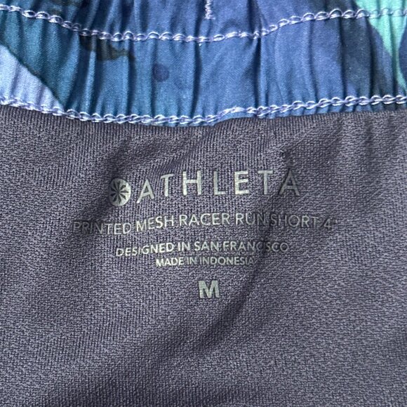 athleta make a splash mesh racer run 4" short 🤍 m - Picture 6 of 16